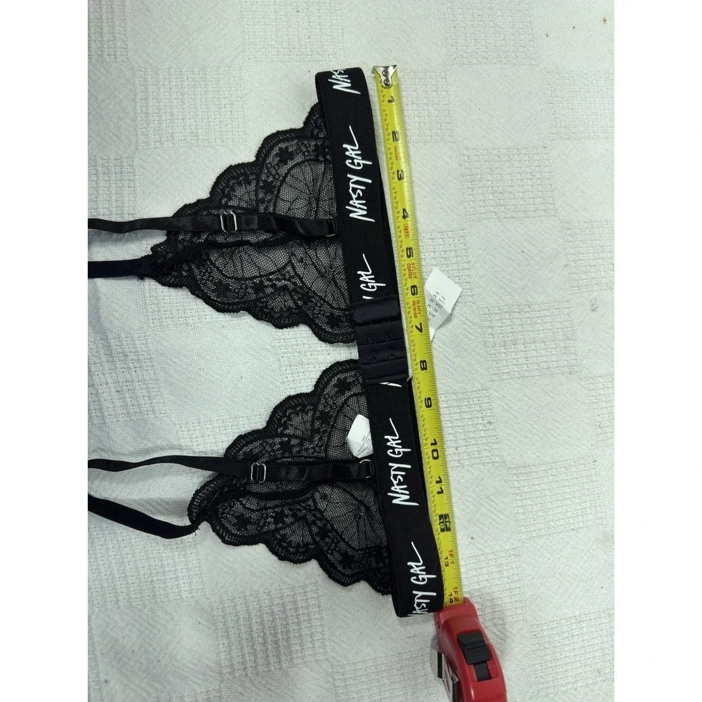 Nasty Gal Womens Black‎ Lace Bralette Size Medium